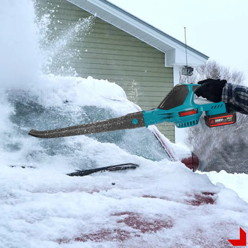 ​ONEVAN Brushless Electric Leaf Blower 5500W Portable Rechargeable air Blower Dust Snow Blowing Power Tool For Makita BatteryPin