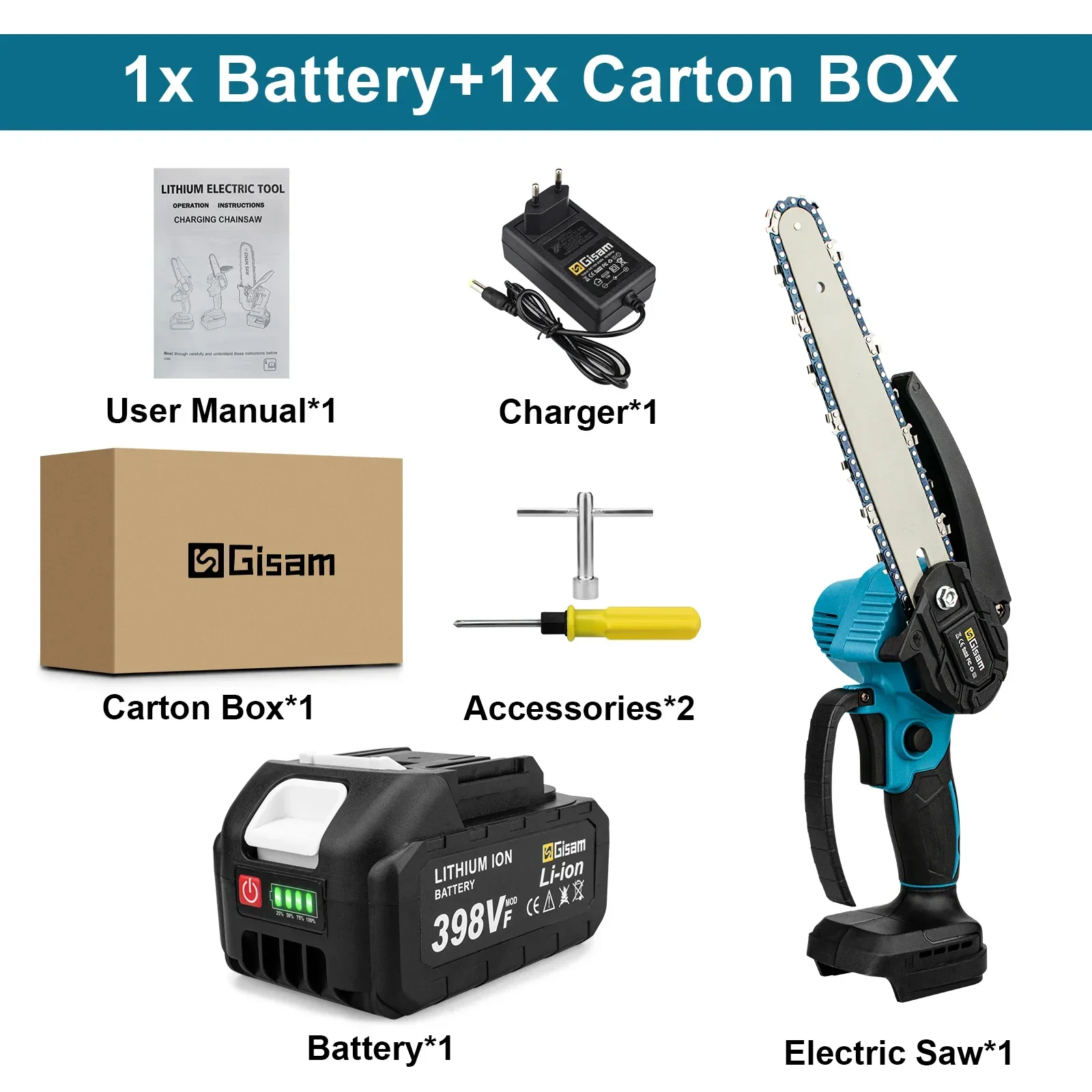 1 Battery 1 Charger