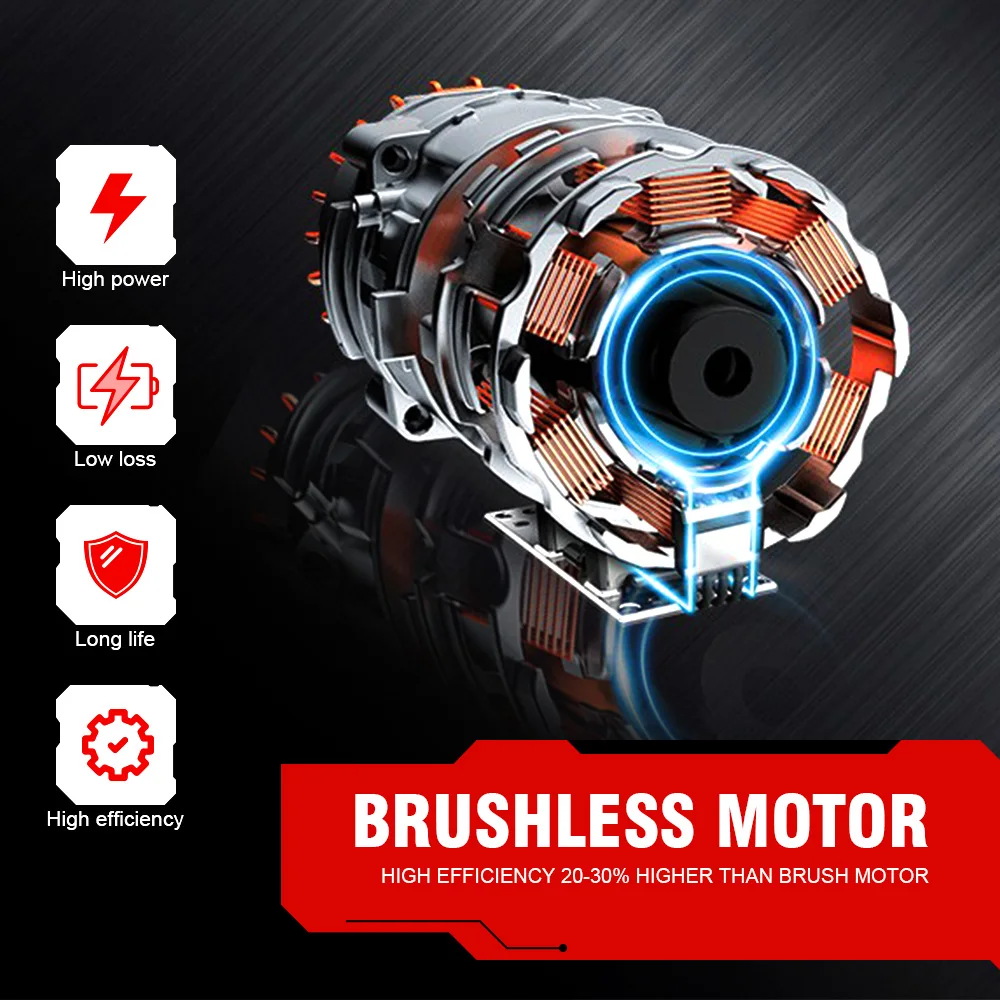 ONEVAN 4500W 2.25m Brushless High Branch Saw Telescoping Pole Electric Saw Cordless Garden Pruning Tool For ONEVAN 18V Battery