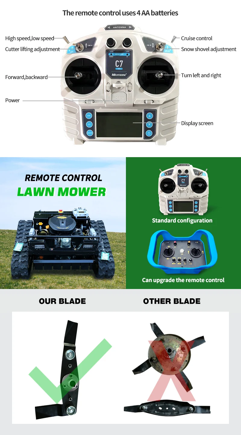 Remote Control Grass CutterSmart Robotic Lawn Mower Intelligent GPS Robot Lawnmower Electric Robot Mowers Lawn For Garden