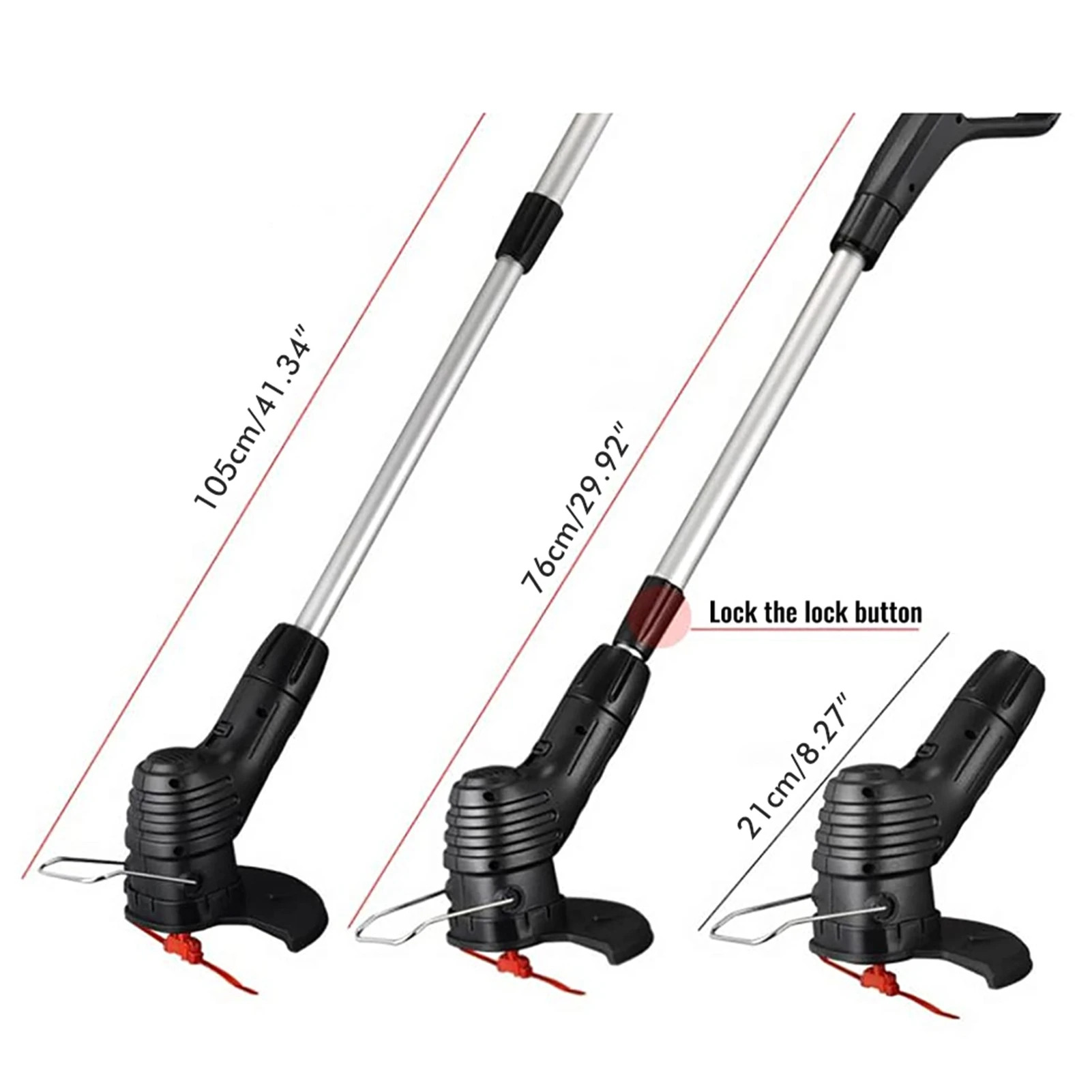 Electric Grass Trimmer Electric Grass Trimmer Handheld Garden Grass Trimmer Cordless Lawn Trimmer for Garden Tool Grass Trimmer