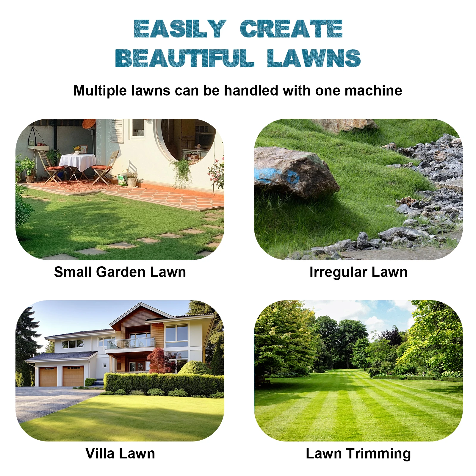 Gisam 46000RPM Brushless Electric Lawn Mower Cordless Grass Trimmer 3 Height Adjustments Garden Tool For Makita 18V Battery Pin