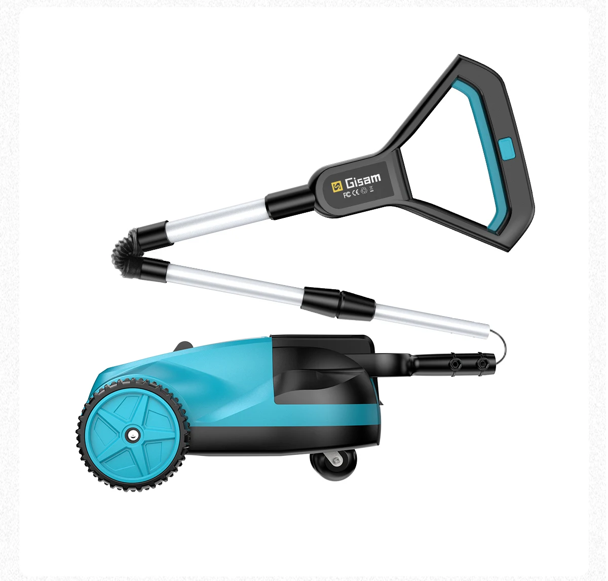 Gisam 46000RPM Brushless Electric Lawn Mower Cordless Grass Trimmer 3 Height Adjustments Garden Tool For Makita 18V Battery Pin