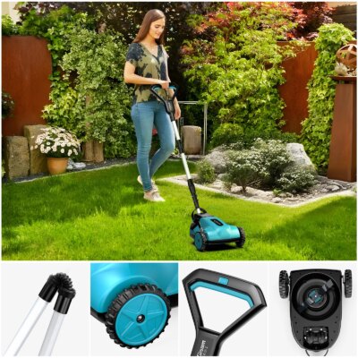 Gisam 46000RPM Brushless Electric Lawn Mower Cordless Grass Trimmer 3 Height Adjustments Garden Tool For Makita 18V Battery Pin - Image 3