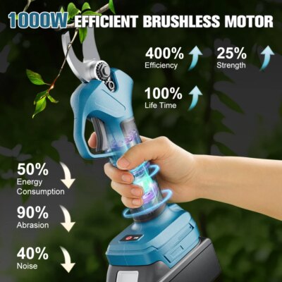 Cordless Pruning Shears For Makita 18V Battery Electric Scissorss Fruit Tree Branches Electric Pruning Shears Garden Tool - Image 2