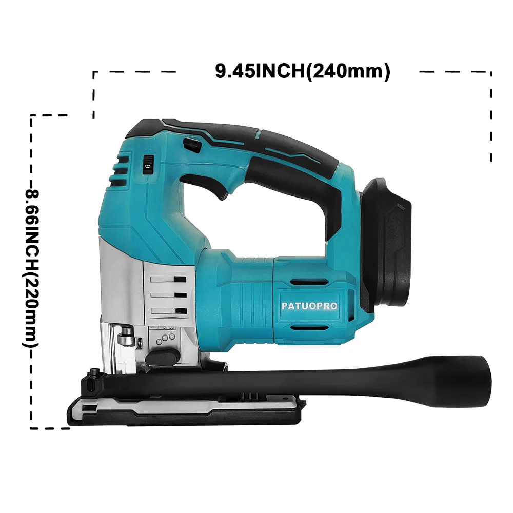 Brushless 6-Speed Electric Jig Saw Cordless Saw 4-Position Orbital Jigsaw Woodworking Tools For Makita 18V Battery(No Battery) Brushless 6-Speed Electric Jig Saw Cordless Saw 4-Position Orbital Jigsaw Woodworking Tools For Makita 18V Battery(No Battery)