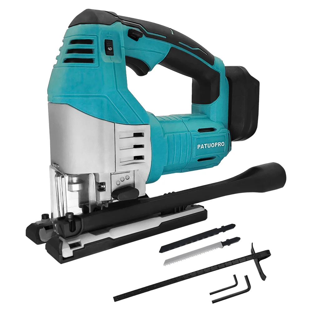 Brushless 6-Speed Electric Jig Saw Cordless Saw 4-Position Orbital Jigsaw Woodworking Tools For Makita 18V Battery(No Battery) Brushless 6-Speed Electric Jig Saw Cordless Saw 4-Position Orbital Jigsaw Woodworking Tools For Makita 18V Battery(No Battery)