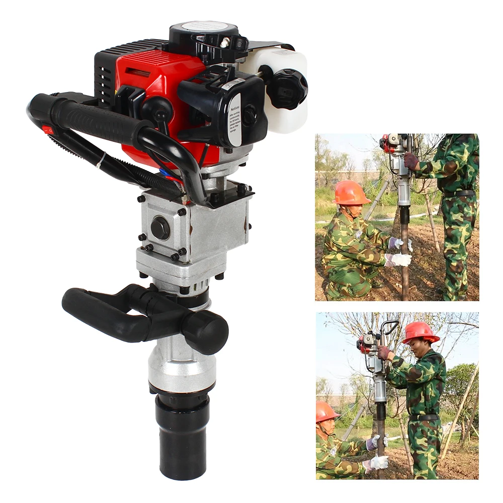 2-Stroke 32.6cc Heavy Duty Fence Hammer T Post Driver Gasoline Petrol Powered Pile Driver 900W For Garden Farm