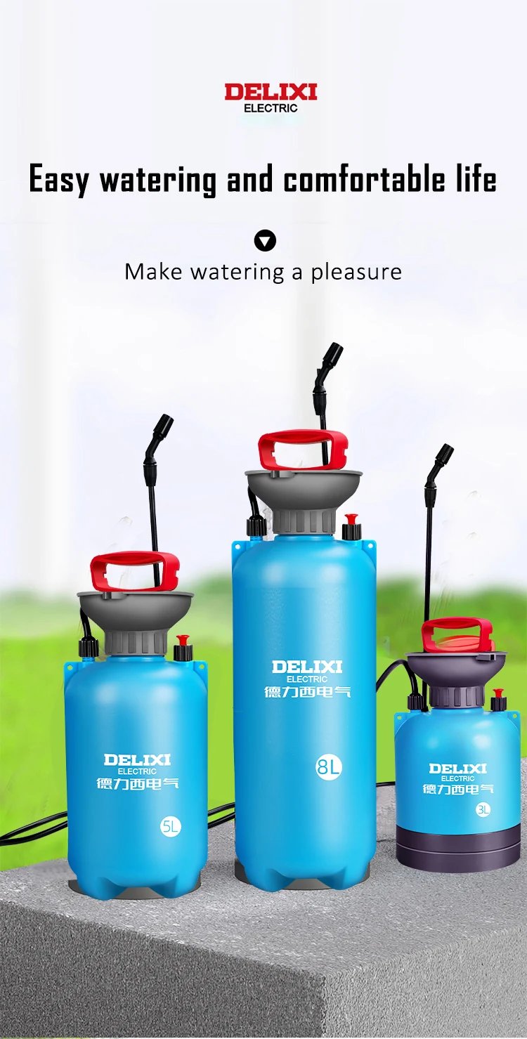 DELIXI ELECTRIC 3/5/8L Garden Sprayer Hand Pump Pressure Sprayer,Multi-Purpose Hand Pressure Garden Sprayer,for Lawn Garden DELIXI ELECTRIC 3/5/8L Garden Sprayer Hand Pump Pressure Sprayer,Multi-Purpose Hand Pressure Garden Sprayer,for Lawn Garden