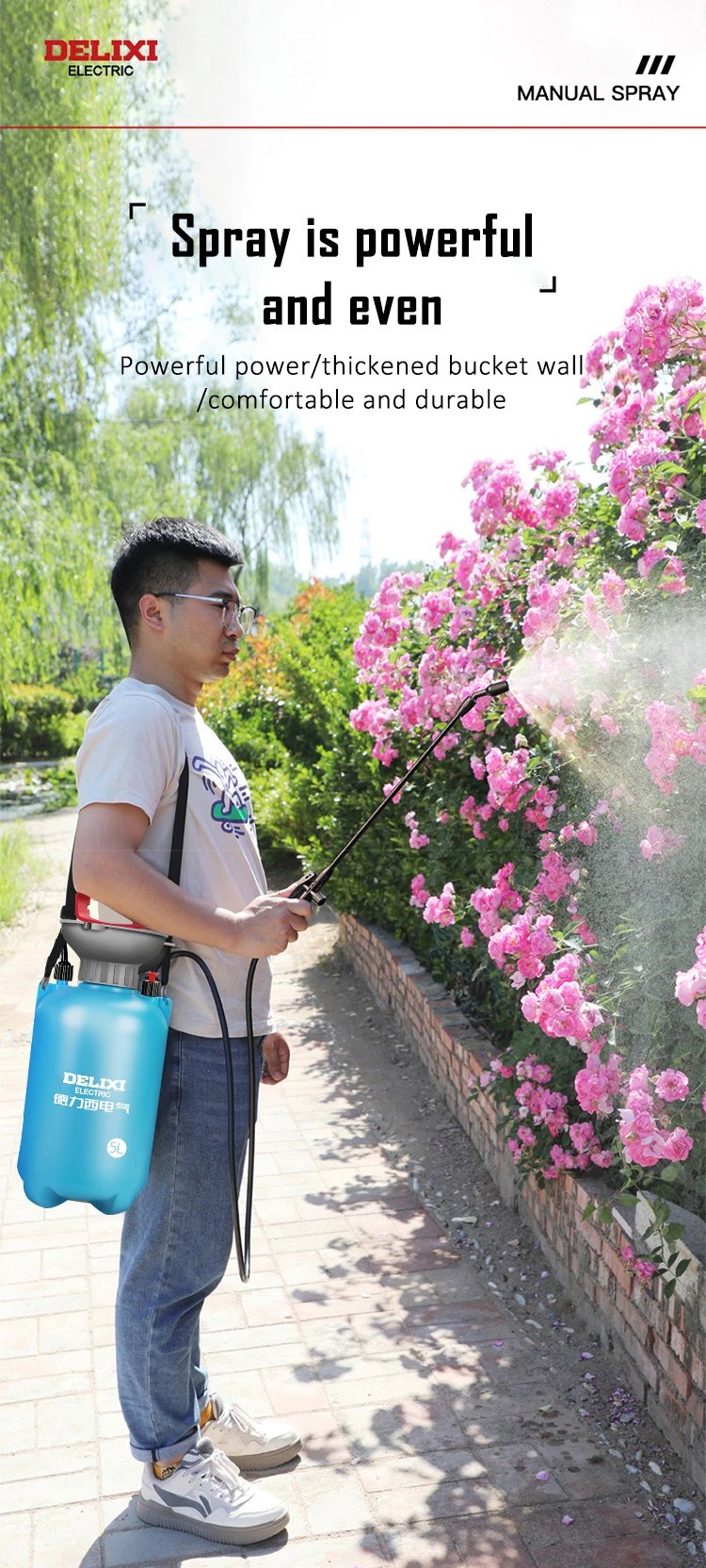 DELIXI ELECTRIC 3/5/8L Garden Sprayer Hand Pump Pressure Sprayer,Multi-Purpose Hand Pressure Garden Sprayer,for Lawn Garden DELIXI ELECTRIC 3/5/8L Garden Sprayer Hand Pump Pressure Sprayer,Multi-Purpose Hand Pressure Garden Sprayer,for Lawn Garden