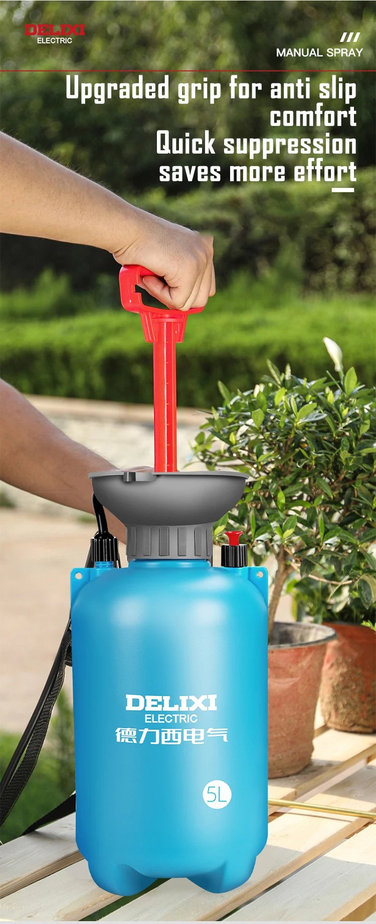 DELIXI ELECTRIC 3/5/8L Garden Sprayer Hand Pump Pressure Sprayer,Multi-Purpose Hand Pressure Garden Sprayer,for Lawn Garden DELIXI ELECTRIC 3/5/8L Garden Sprayer Hand Pump Pressure Sprayer,Multi-Purpose Hand Pressure Garden Sprayer,for Lawn Garden
