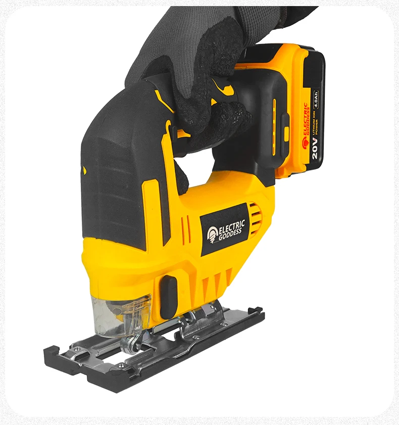 Electric Goddess 750W Brushless Jigsaw Electric Jig with Saw Blade Cordless Barrel Handle Jigsaw Tool For Dewalt 20V Battery Pin