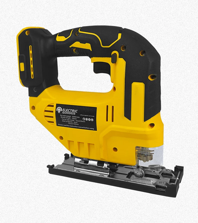 Electric Goddess 750W Brushless Jigsaw Electric Jig with Saw Blade Cordless Barrel Handle Jigsaw Tool For Dewalt 20V Battery Pin