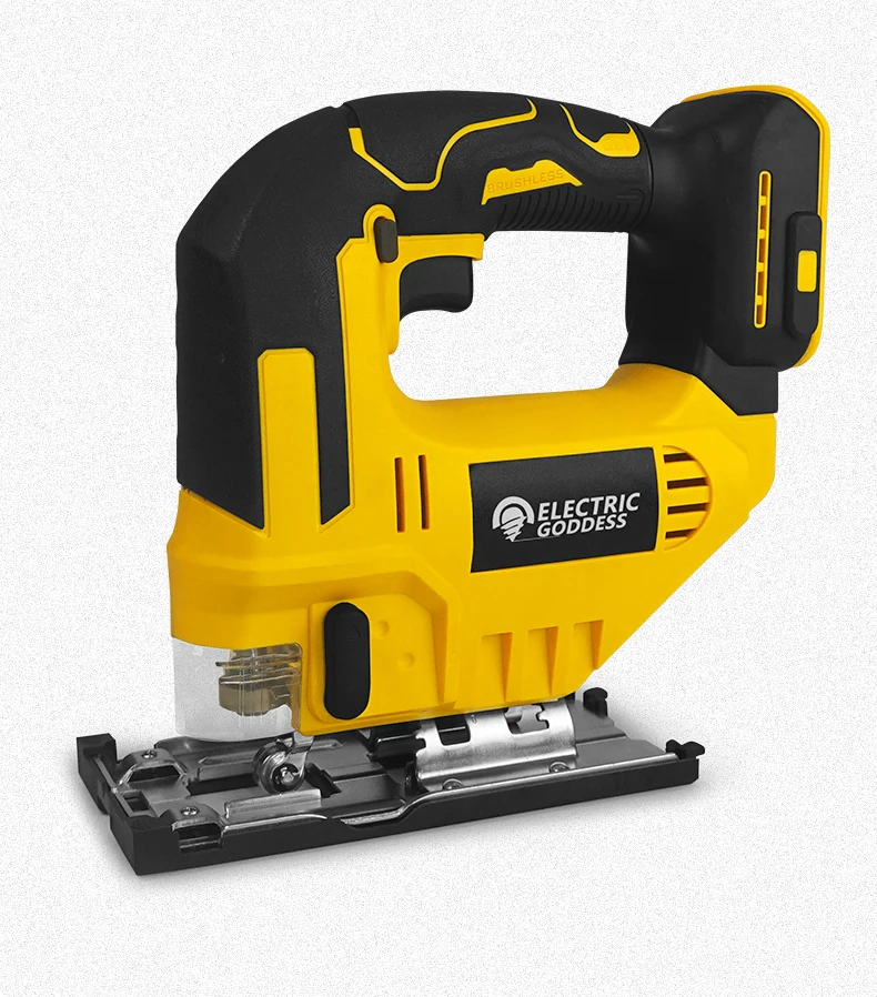 Electric Goddess 750W Brushless Jigsaw Electric Jig with Saw Blade Cordless Barrel Handle Jigsaw Tool For Dewalt 20V Battery Pin