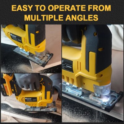 Electric Goddess 750W Brushless Jigsaw Electric Jig with Saw Blade Cordless Barrel Handle Jigsaw Tool For Dewalt 20V Battery Pin - Image 6