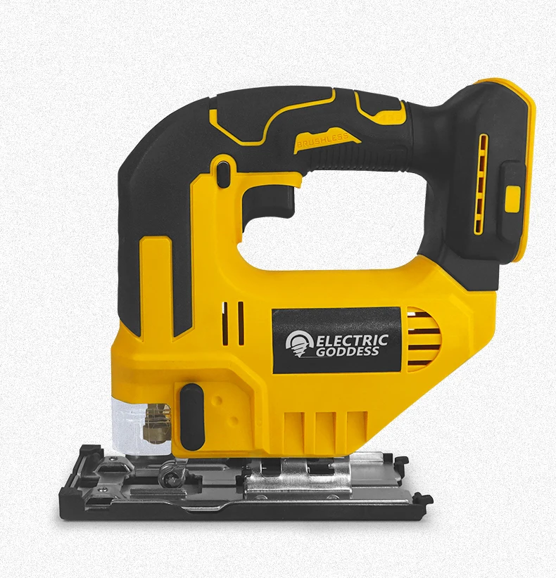 Electric Goddess 750W Brushless Jigsaw Electric Jig with Saw Blade Cordless Barrel Handle Jigsaw Tool For Dewalt 20V Battery Pin