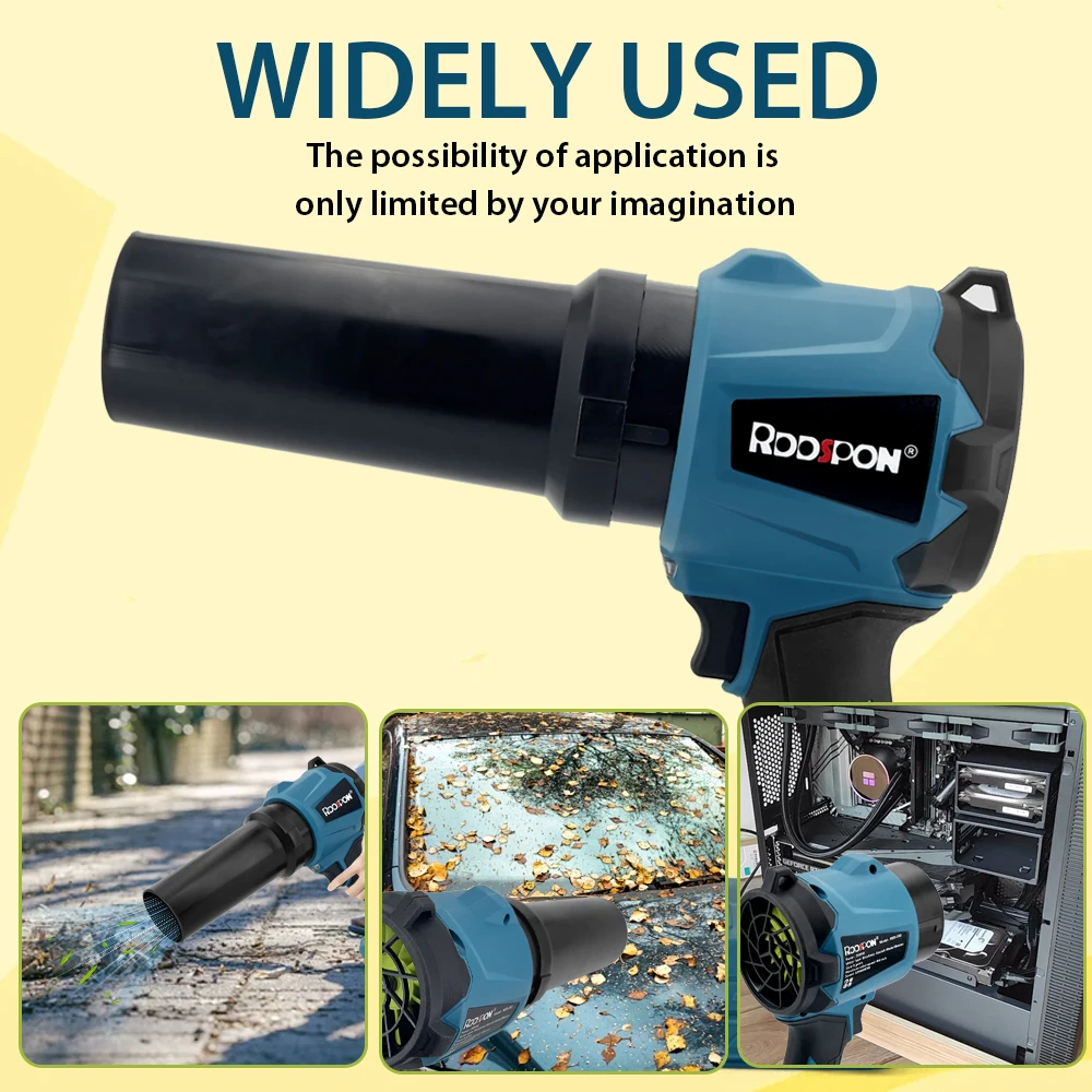 Brushless Turbo Fan Blowers 320000RPM 3000W 450M/S Electric Handheld Jet Fan Snow Leaf Dust Blowing Tools For Makita 18V Battery