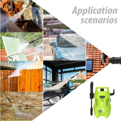 WEIRONG Home & Garden High Pressure Washer,Powerful Jet Nozzle,Portable Electric Jet Washer for Patio,Car,Driveway ,Fences,Yard - Image 4