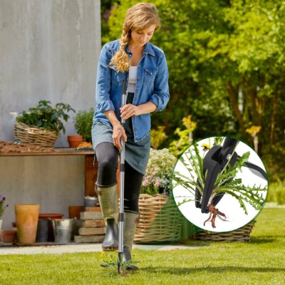 Weed Puller Tool Adjustable Stand Up Weeder with Long Handle Lightweight Weed Remover Tool for Lawn Gardening Transplanting - Image 5