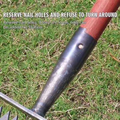 New Hand Push Hoe Wheeled Weeding Manganese Steel Weed Machine Saw Tooth Agricultural Loosening Weeder No Handle - Image 4