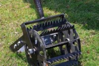 New Hand Push Hoe Wheeled Weeding Manganese Steel Weed Machine Saw Tooth Agricultural Loosening Weeder No Handle