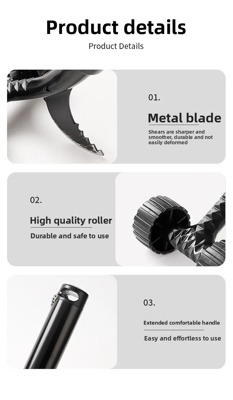 Roller weeding tool, no bending over weeding hook, garden quick weeding tool, soil loosening and weeding device Roller weeding tool, no bending over weeding hook, garden quick weeding tool, soil loosening and weeding device