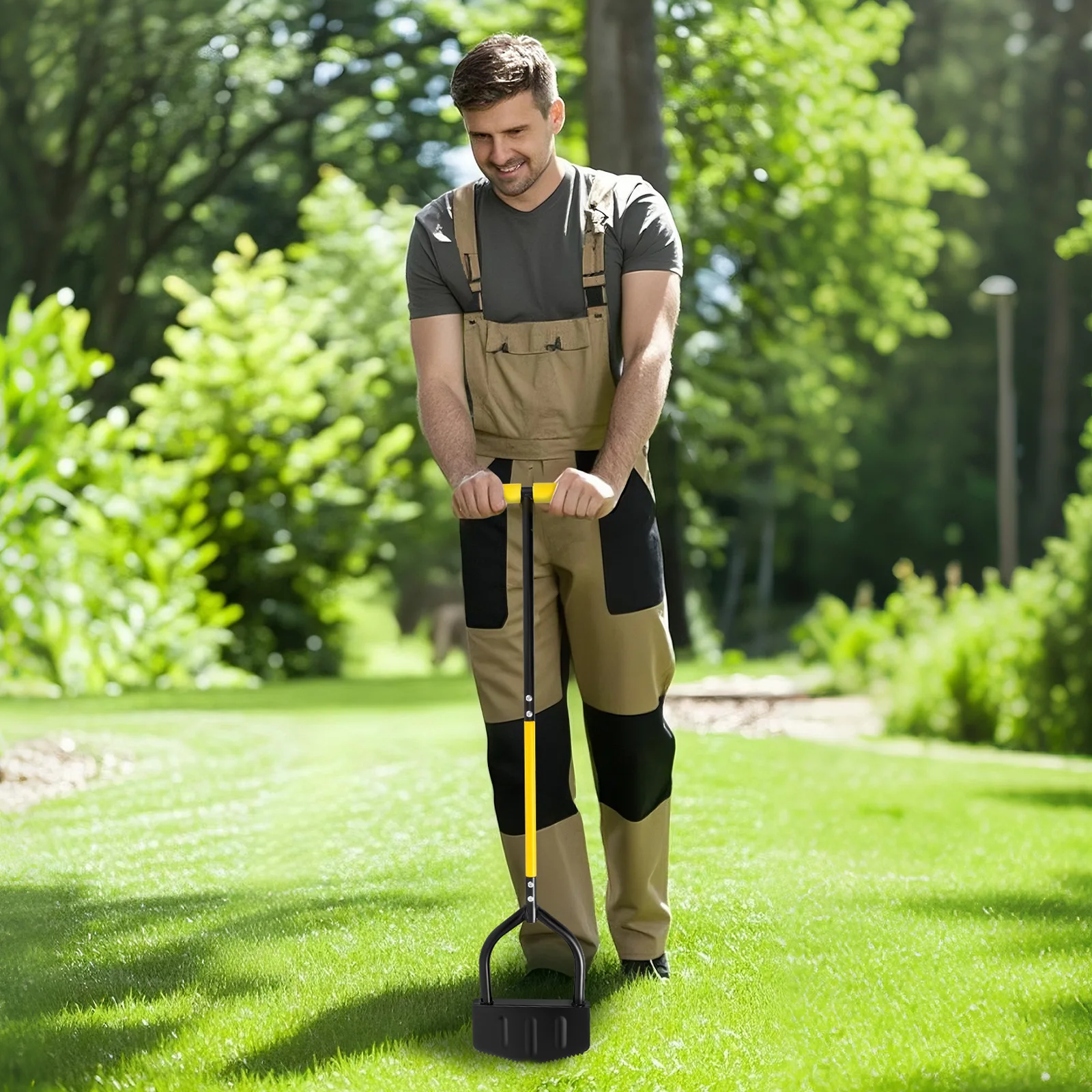 106CM Half Moon Lawn Edger Stainless Steel Garden Grass Manual Trimming Shovel with T Grip Handle Manual Garden Grass Edger Tool 106CM Half Moon Lawn Edger Stainless Steel Garden Grass Manual Trimming Shovel with T Grip Handle Manual Garden Grass Edger Tool