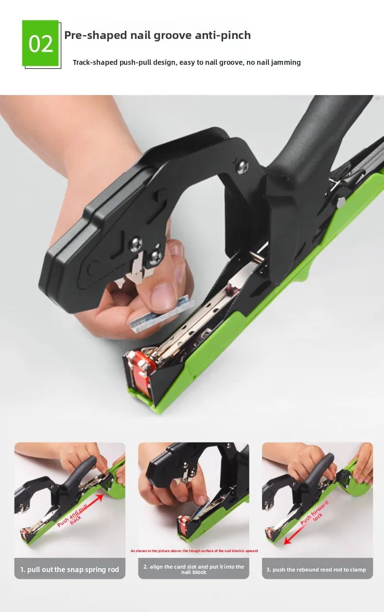 Tying Machine Plant Garden Plant Tapetool Tapener +10 Rolls Tape Set for Vegetable Grape Tomato Cucumber Pepper Flower