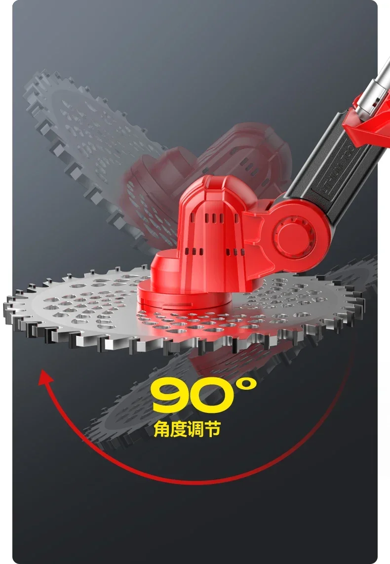 110V/220vElectric Lawn Mower Small Size Lithium Battery Multifunctional Grass Trimmer Household Weed Whacker AB