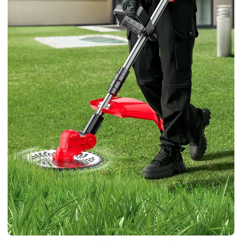 110V/220vElectric Lawn Mower Small Size Lithium Battery Multifunctional Grass Trimmer Household Weed Whacker AB