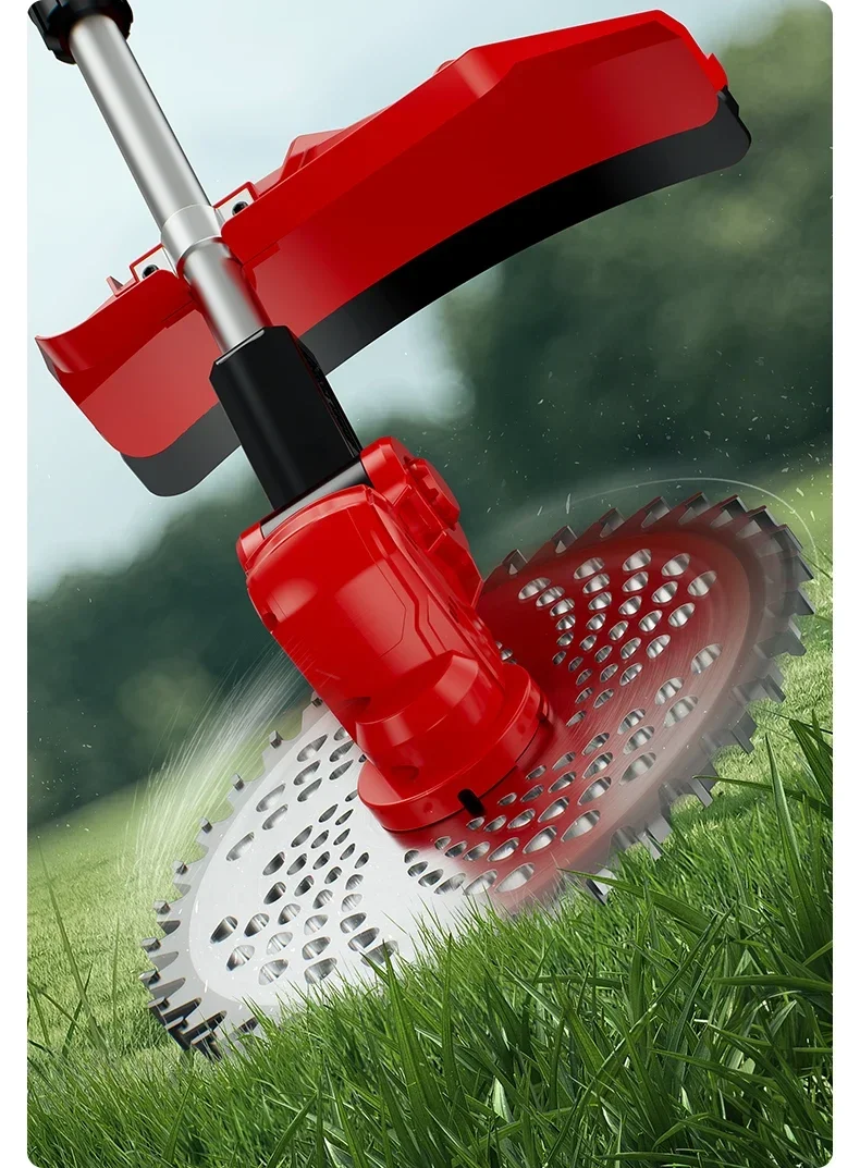 110V/220vElectric Lawn Mower Small Size Lithium Battery Multifunctional Grass Trimmer Household Weed Whacker AB