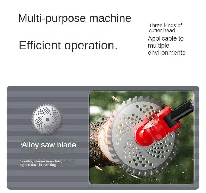110V/220vElectric Lawn Mower Small Size Lithium Battery Multifunctional Grass Trimmer Household Weed Whacker AB