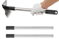 2-in-1 Extended Weed Puller Tool Garden Rake Long Handle Multifunctional Weed Remover Shovel Manual Rooting Grass Soil Loosening