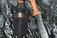 Garden shovel, garden tools, digging shovel, Nordic style digging, loosening soil, sea shovel, walnut handle