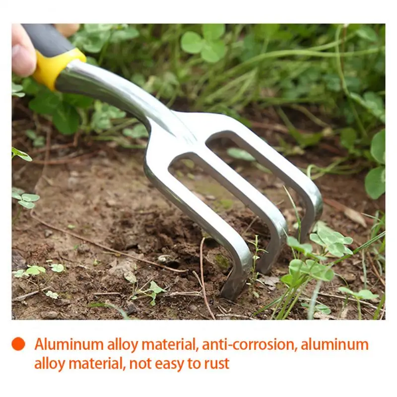 Aluminum Alloy Tool Set Garden Shovel Wide Shovel Hand Tilling Rake Plant Tool Digging Weeding