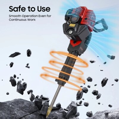 1900W Petrol Engine Tree Digger With Different Types Of Head Hand Pull Start Garden Tree Transplanting Digging Machine - Image 3