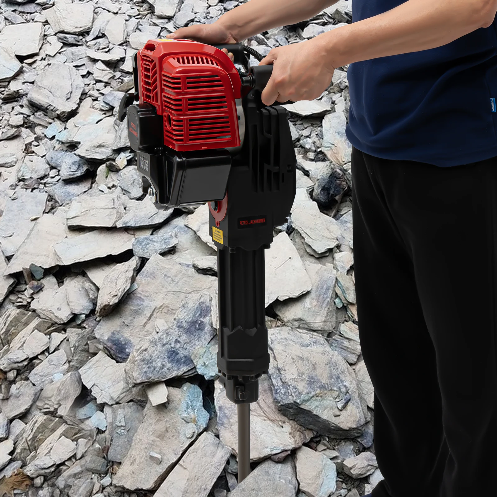 1900W Petrol Engine Tree Digger With Different Types Of Head Hand Pull Start Garden Tree Transplanting Digging Machine