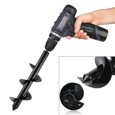 Garden Auger Spiral Drill Bit Gardening Flower Planter Earth Drill Planting Hole Digger Tool Loose Soil Drill Bit Accessories - Image 6