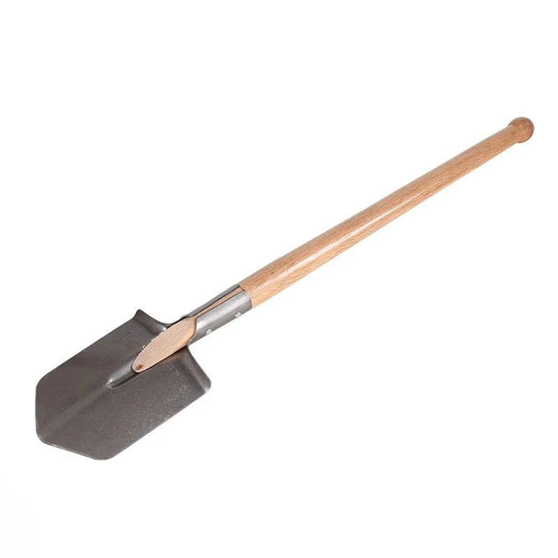 Gardening Shovel Large Steel Garden Shovel Farmland Orchard Manual Spade Outdoor Camping Travel  Shovels with Wooden Handle