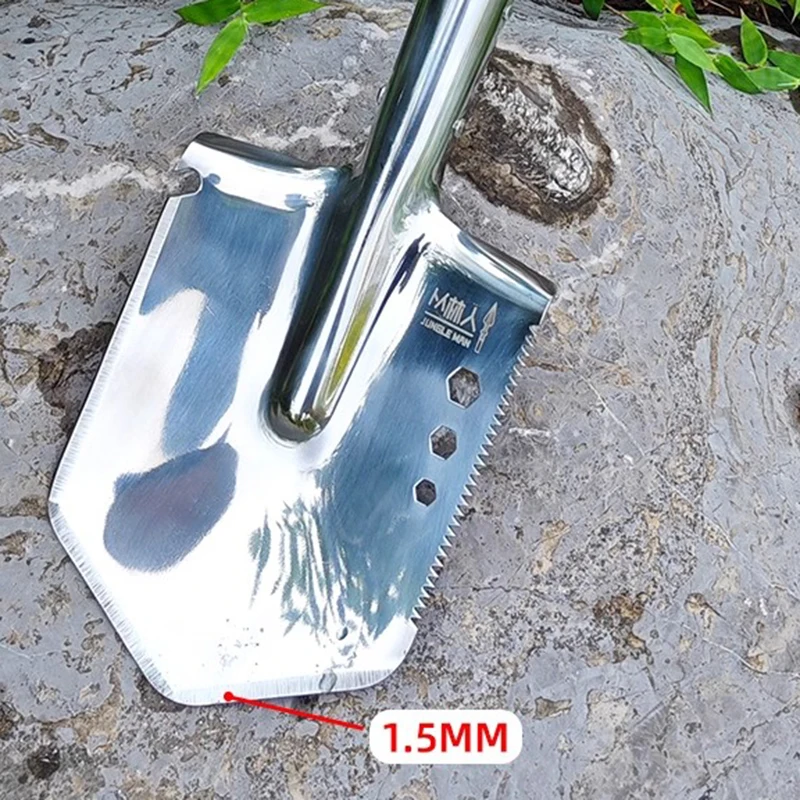 Gardening Shovel Large Steel Garden Shovel Farmland Orchard Manual Spade Outdoor Camping Travel  Shovels with Wooden Handle