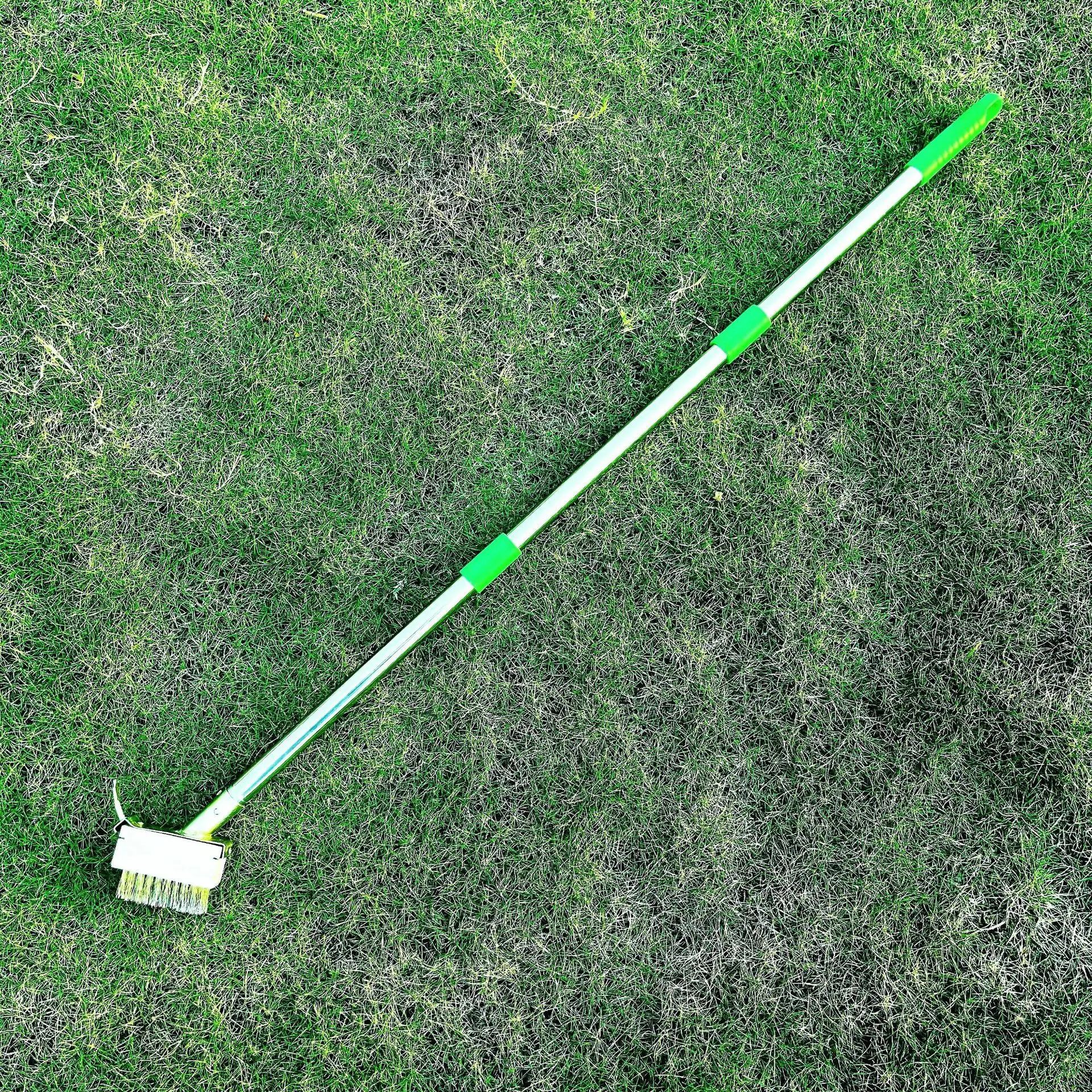 Manual Crack Weeder Weed Removal Brush Scraper Head with Long Steel Handle & Pulling Hook Moss Grass Puller Tool for Garden