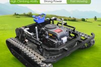 MMS Tank-type Garden Crawler Remote Control Grass Cutter 800MM Gasoline Lawn Mower Robotic Mower Door to Door Delivery
