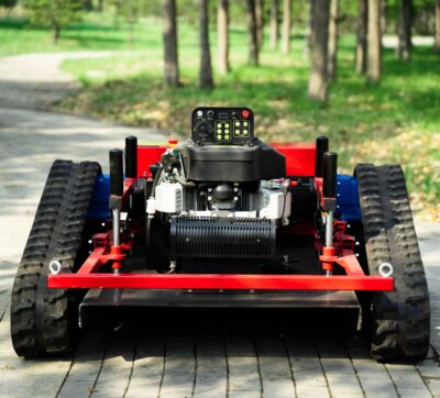 27HP super   powerful slope remote contril  crawler lawn mowing robot - Image 4