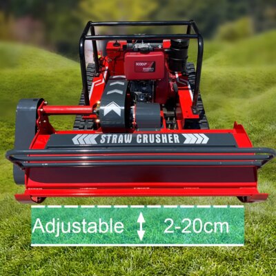 15HP Diesel Engine Lawn Mower Remote Control Straw Crusher Robot For Gargen Wasteland Door to Door Shipping - Image 3