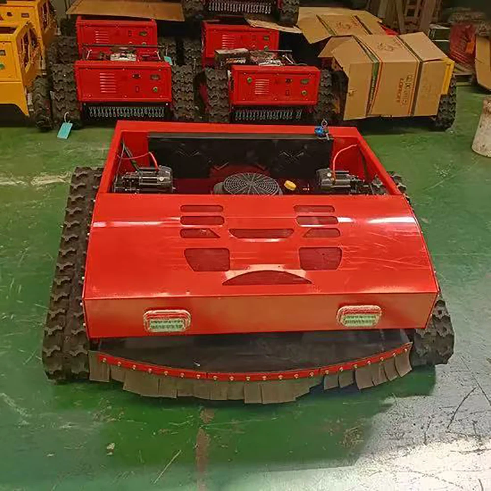 Gasoline Lawn Mower 800/1000mm Grass Cutting Robot Gasoline Mower with Remote Control for Lawns Wasteland