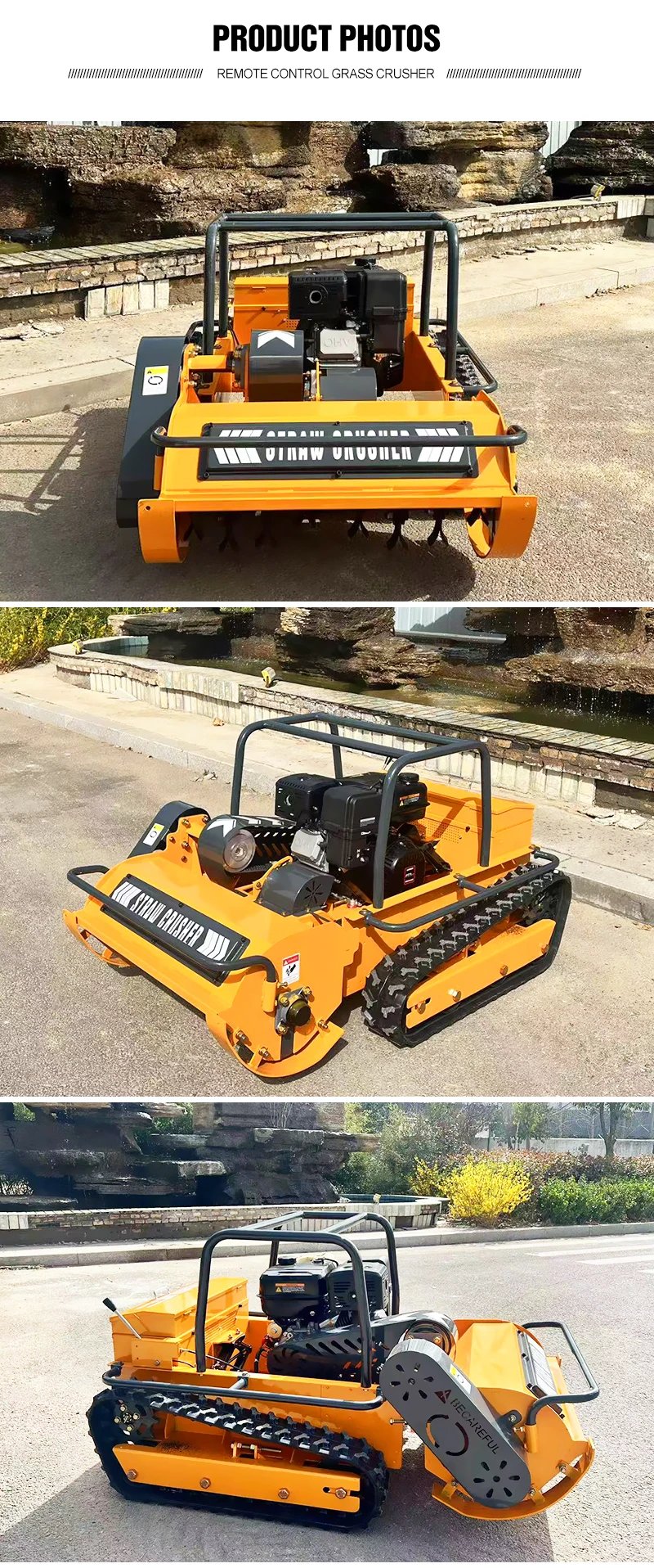 Customized professional and highly efficient all-terrain self-propelled lawn mower, lawn maintenance and mowing robot