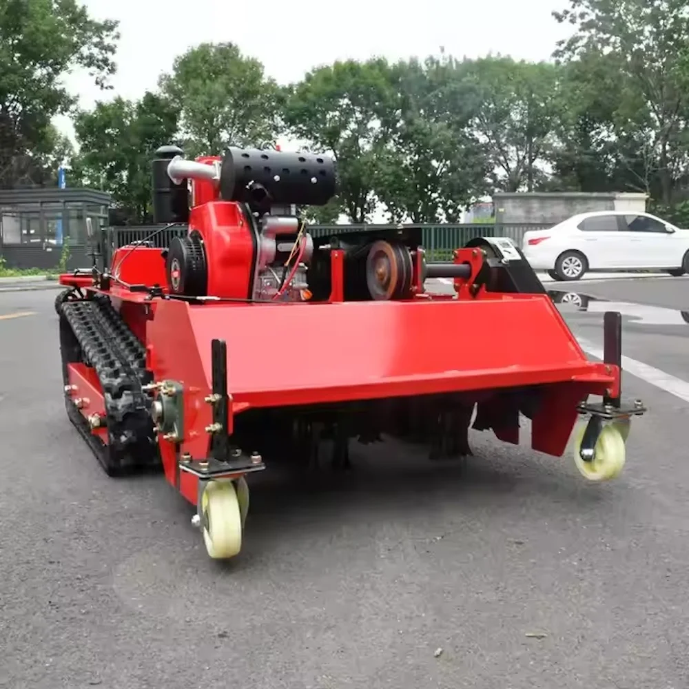 800mm Flail Mower and Zero Turn Lawn Mower Made Remote Control Intelligent Robot Lawn Mower