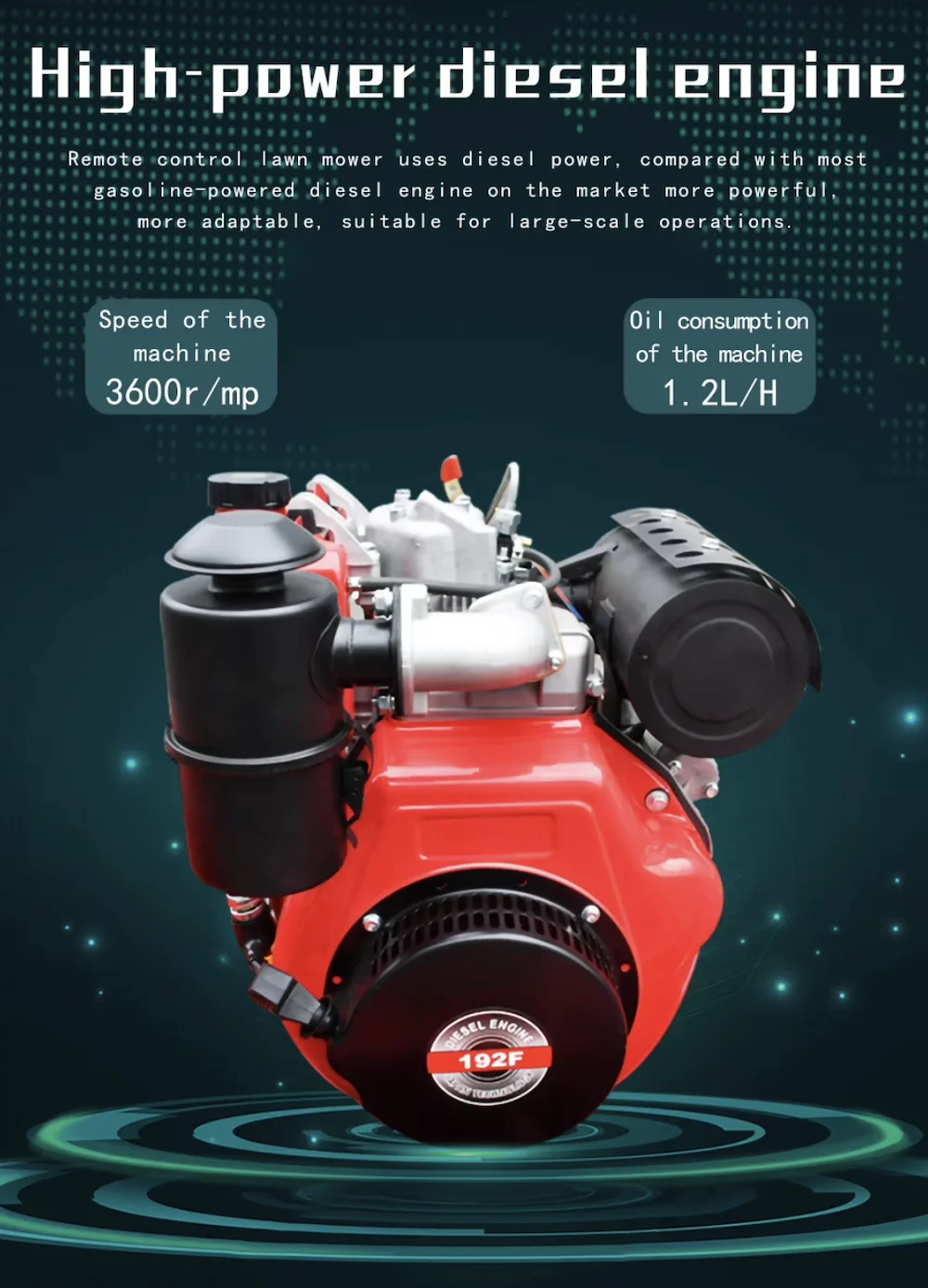 800mm Flail Mower and Zero Turn Lawn Mower Made Remote Control Intelligent Robot Lawn Mower
