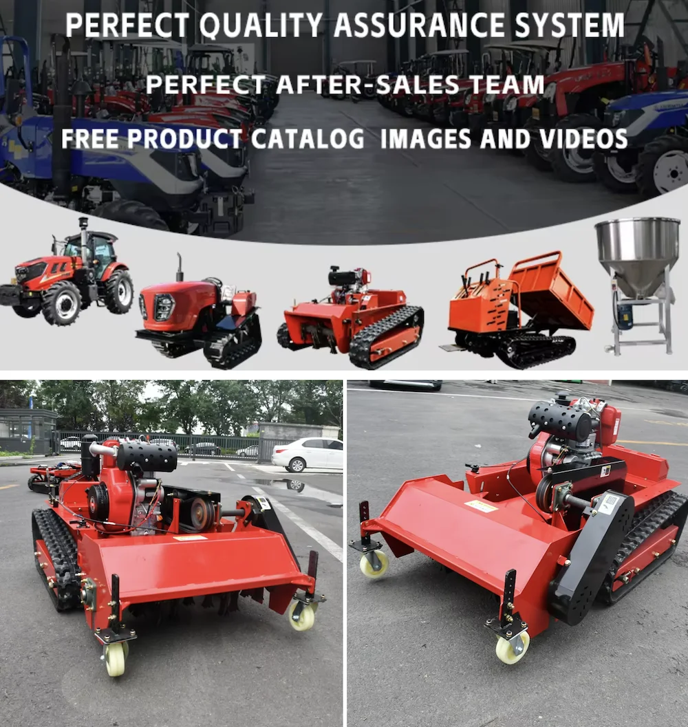 800mm Flail Mower and Zero Turn Lawn Mower Made Remote Control Intelligent Robot Lawn Mower