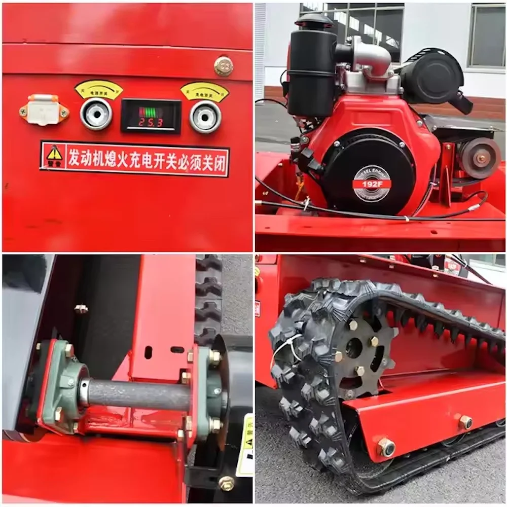 800mm Flail Mower and Zero Turn Lawn Mower Made Remote Control Intelligent Robot Lawn Mower